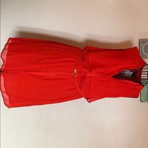 Red Sleeveless dress